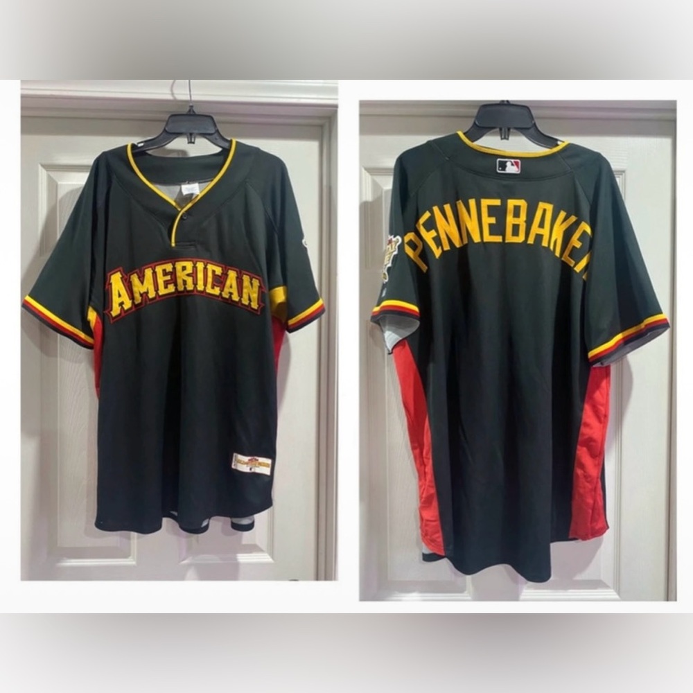 2006 Major League Baseball All-Star Game T-Rex" Pennebaker jersey size XL.